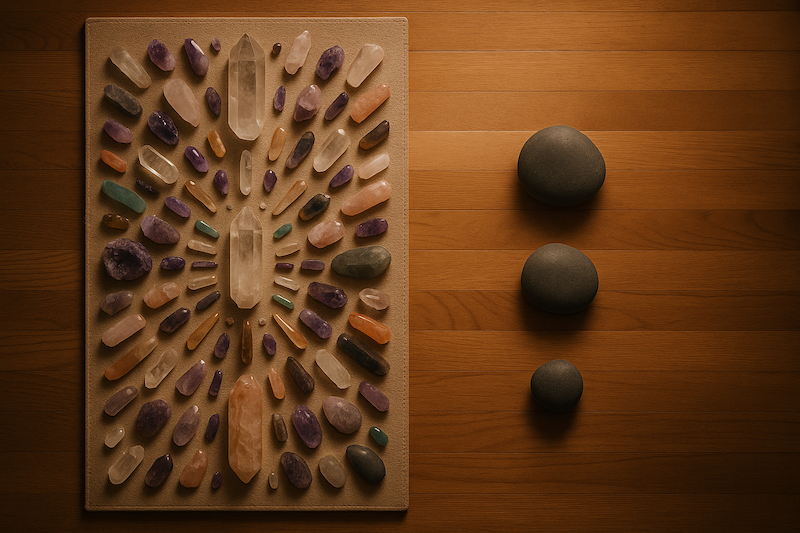 Nên dùng 1–3 viên đá; quá nhiều dễ làm tâm tán loạn